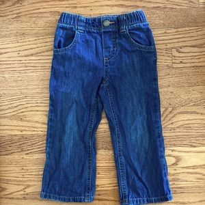 Old Navy Straight Driot dark blue jeans.
